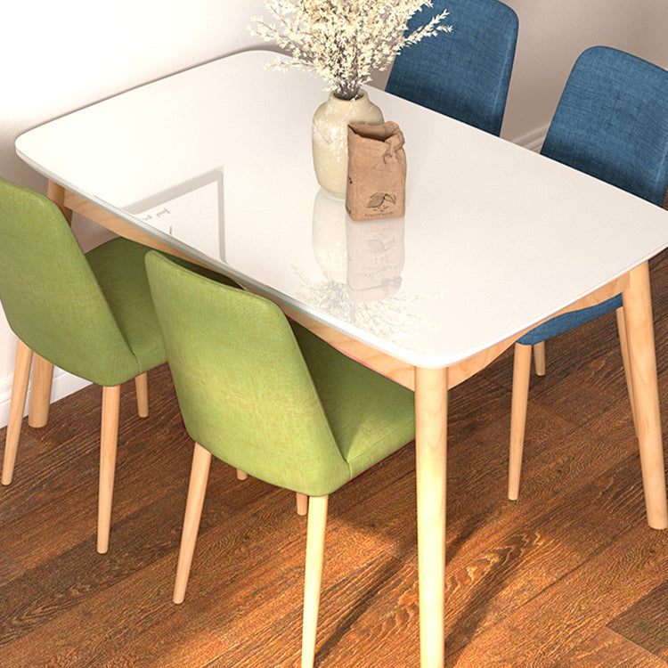 Chaise d'appoint de maison scandinave, chaise de salle à manger rembourrée en métal à dossier solide