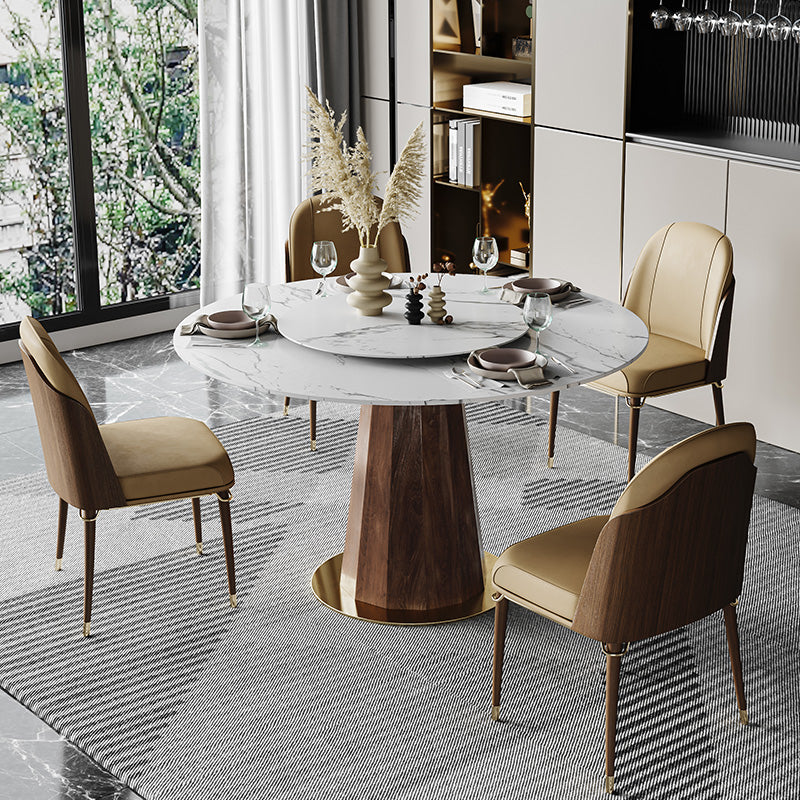 Le bois de frêne de style contemporain préside un ensemble de chaises de cuisine à manger à dossier solide