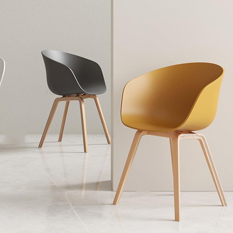 Sedie da pranzo in stile contemporaneo sedie da cucina con gambe in legno