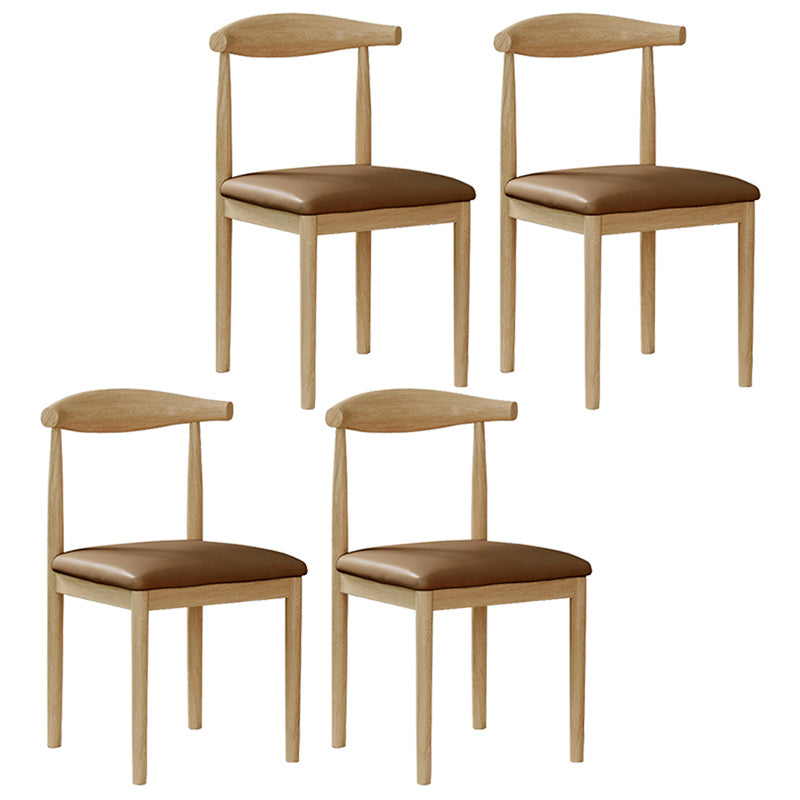 Contemporary Style Metal Chair Set Open Back Side Kitchen Dining Rooms Chair