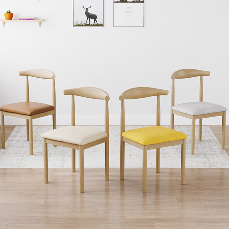 Contemporary Style Metal Chair Set Open Back Side Kitchen Dining Rooms Chair