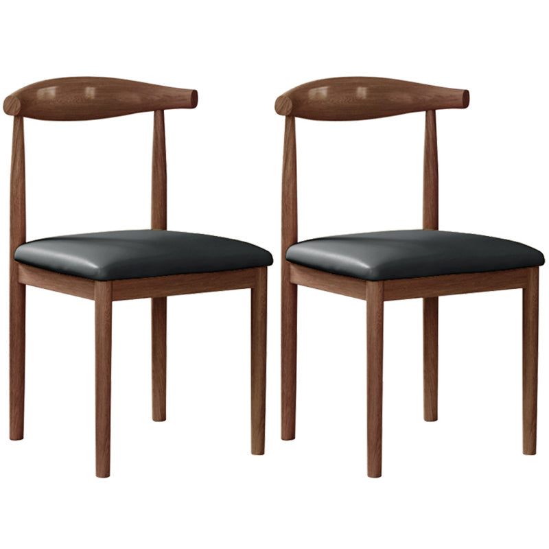 Contemporary Style Metal Chair Set Open Back Side Kitchen Dining Rooms Chair