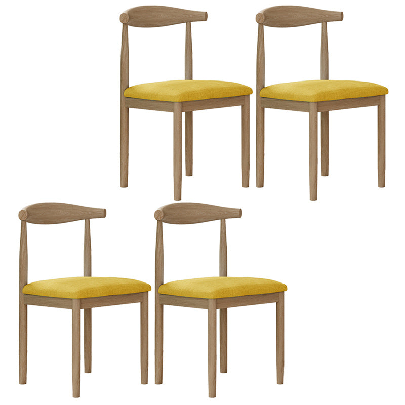 Contemporary Style Metal Chair Set Open Back Side Kitchen Dining Rooms Chair