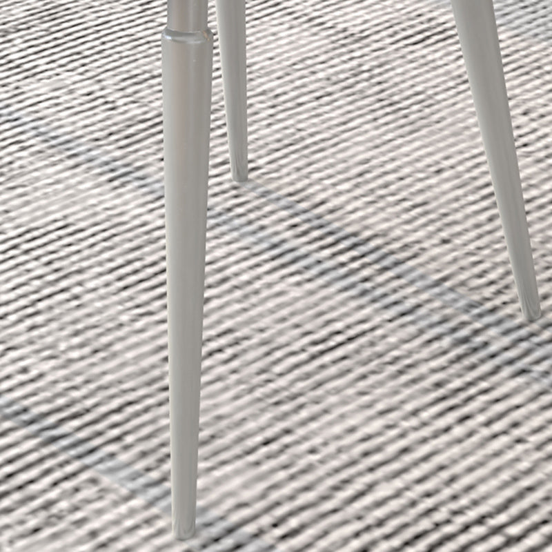 Contemporary Metal Armless Dining Room Chairs Open Back Dining Side Chair for Home Use