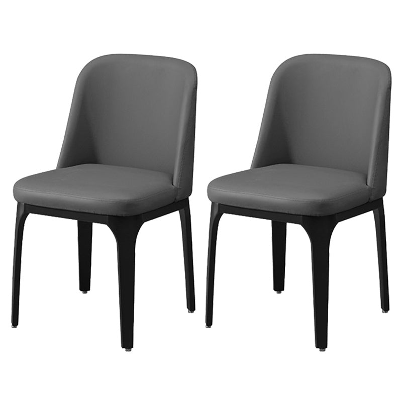Chaise latérale tapissée par restaurant industriel finition mate Parsons dinant la chaise