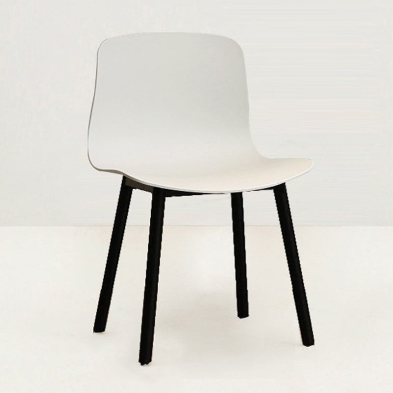 Contemporary Style Dining Armless Chair Wooden Dining Side Chair for Kitchen