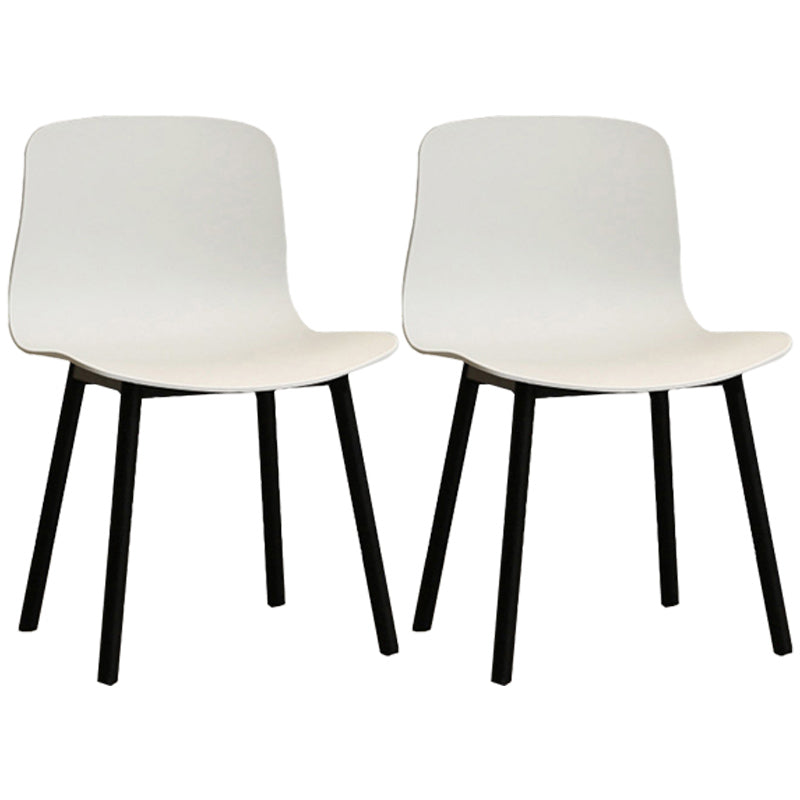 Contemporary Style Dining Armless Chair Wooden Dining Side Chair for Kitchen