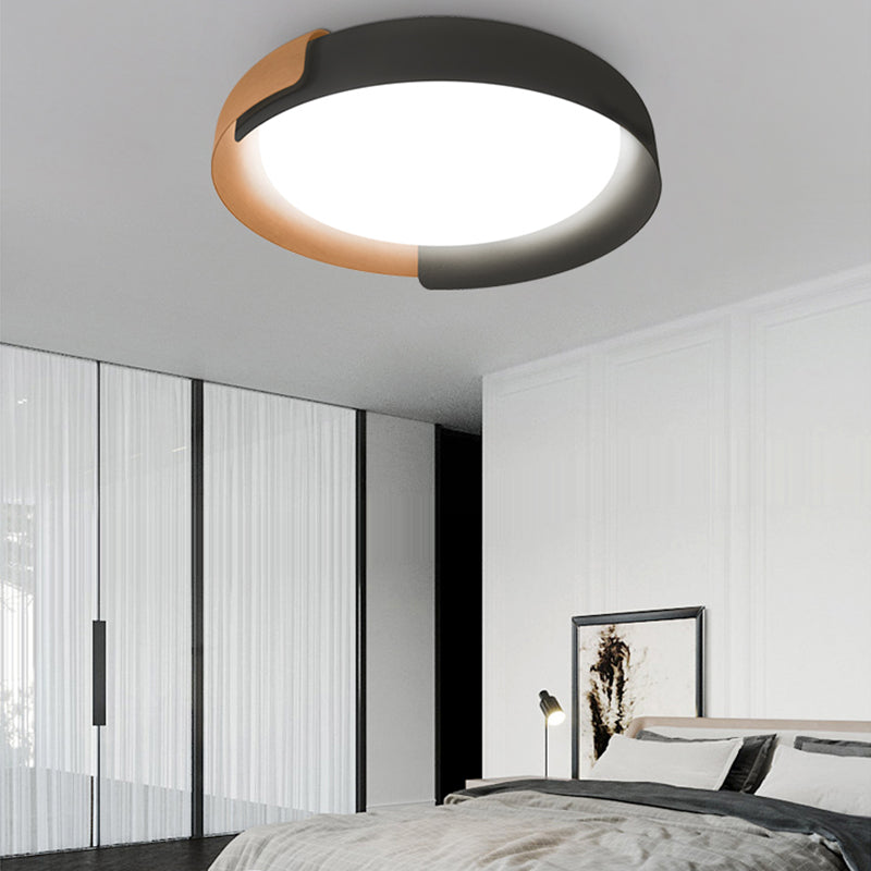Plafonnier géométrique encastré, plafonnier moderne pour chambre à coucher