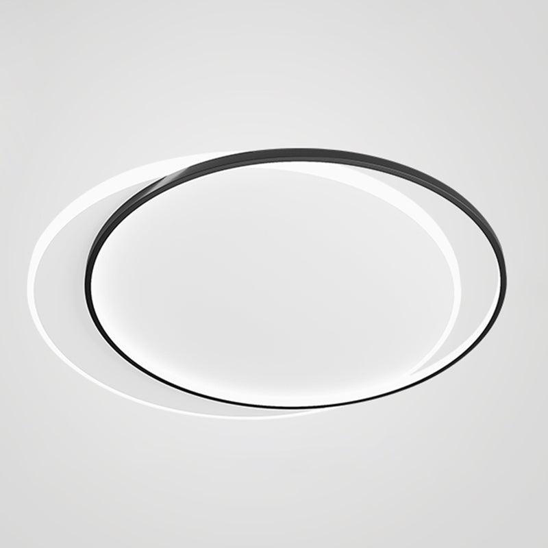 Plafonniers encastrés géométriques modernes, luminaires encastrés en métal avec abat-jour en acrylique