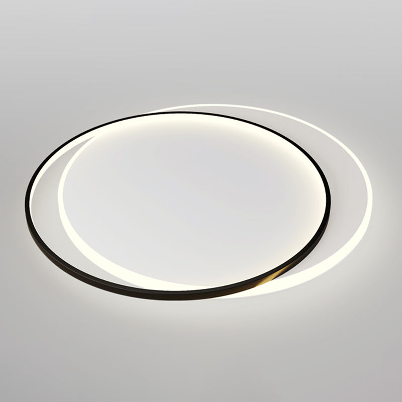 Plafonniers encastrés géométriques modernes, luminaires encastrés en métal avec abat-jour en acrylique