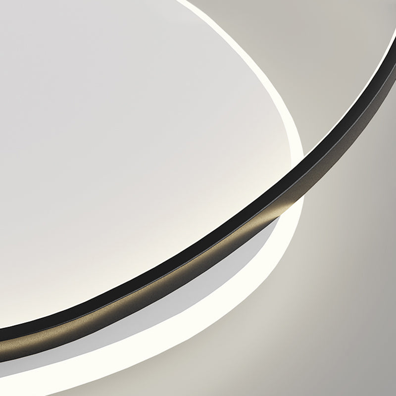 Plafonniers encastrés géométriques modernes, luminaires encastrés en métal avec abat-jour en acrylique