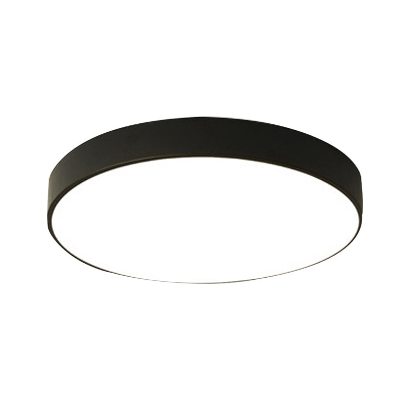 1-Light Round Shade Flush Mount Modern Simple Style Flush Mount Ceiling Light Fixtures