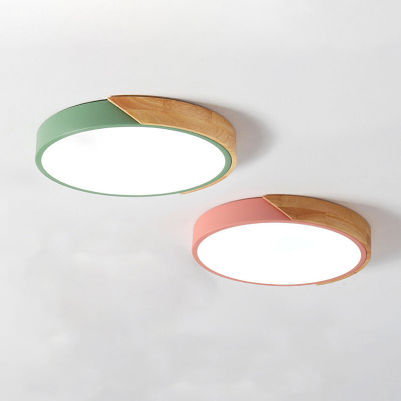 Simple Modern Nordic Style LED Flush Mount Lighting for Living Room Dining Room