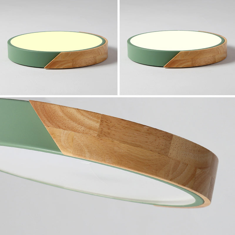 Simple Modern Nordic Style LED Flush Mount Lighting for Living Room Dining Room