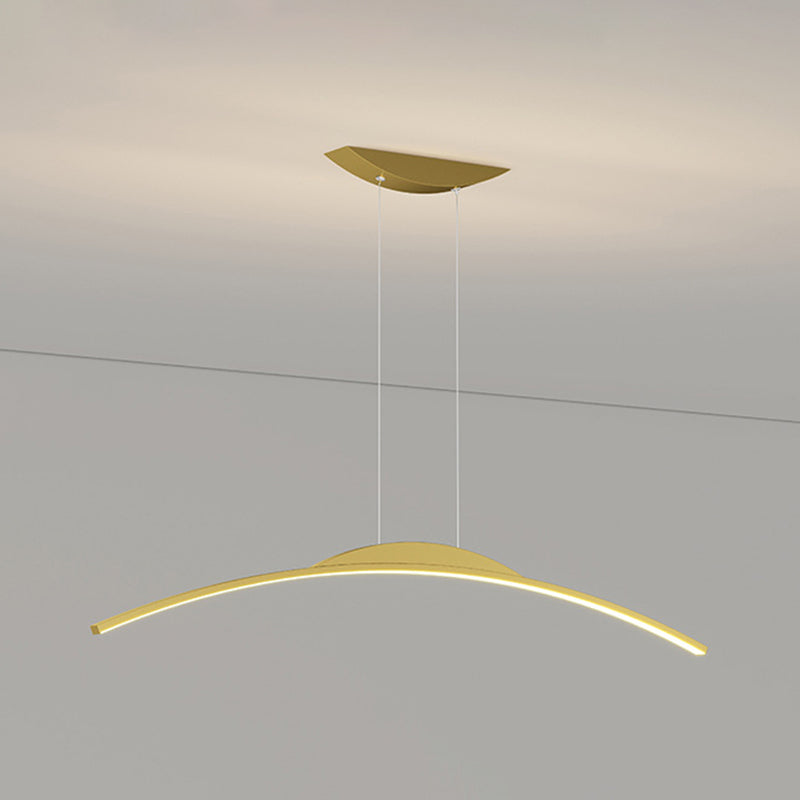 Linear Island Lighting Modern Kitchen Island Lighting Metal 1 Light Island Chandelier