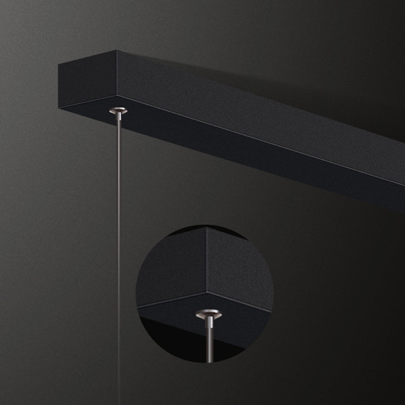 Idee di illuminazione dell'isola lineare moderna lampadario metallo 1 luci isola luminosa per sala da pranzo