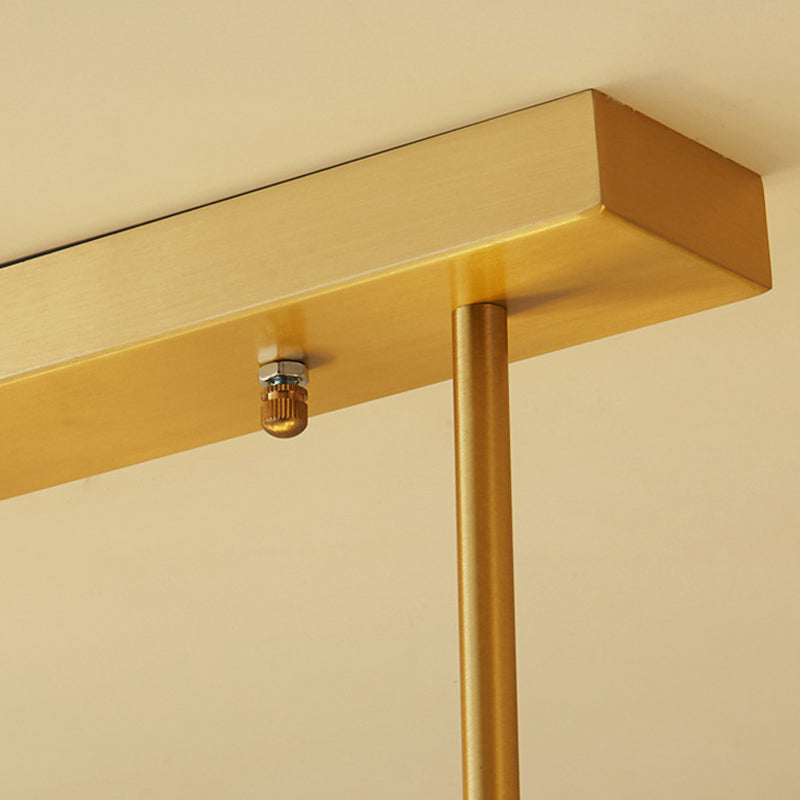 Nordic Simple Modern Light Luxury Style LED Island Chandelier Light for Dining Room Living Room