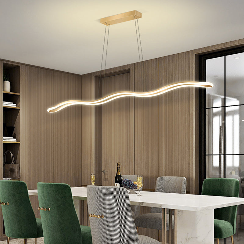 Nordic Characteristic Simple Modern Style LED Island Chandelier Light for Dining Room