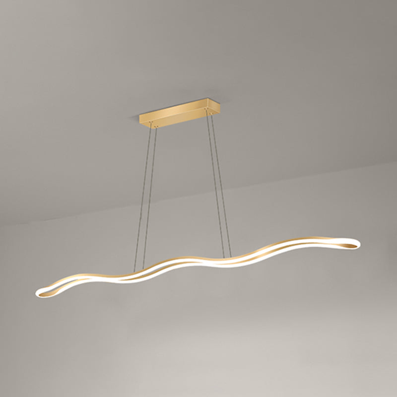 Nordic Characteristic Simple Modern Style LED Island Chandelier Light for Dining Room