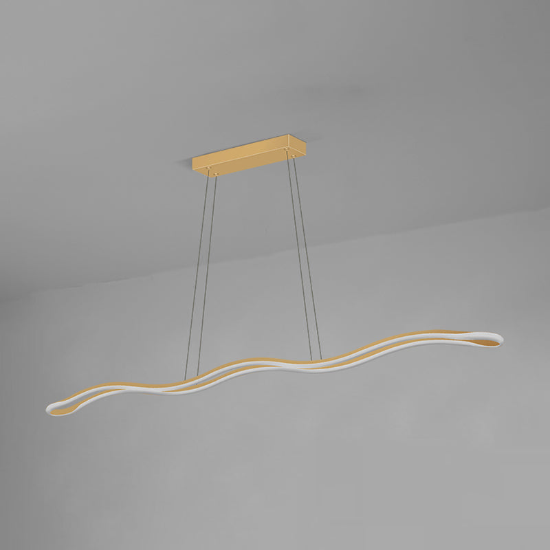 Nordic Characteristic Simple Modern Style LED Island Chandelier Light for Dining Room