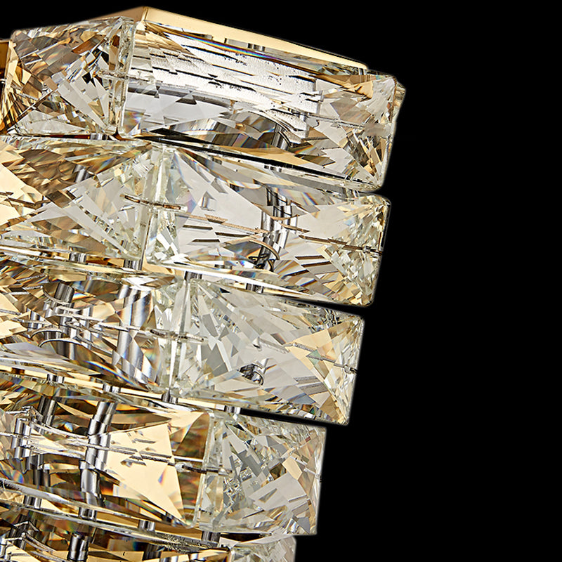 Luz de pared cuadriculada de pared de pared de cristal contemporánea para sala de estar para sala de estar