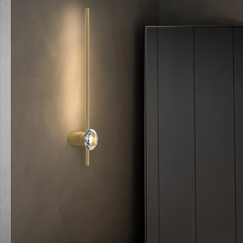 Lampada da parete contemporanea Light a 1 luci a 1 luce di sconde in rame per soggiorno