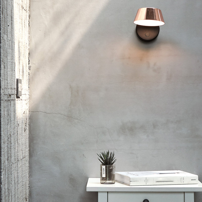 1-Light Modern Circle Reading Wall Lights Metal Wall Mounted Lamps for Bedroom