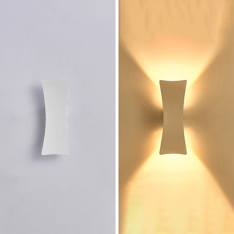 Moderne Aluminium Wandleuchten im Freien 2-Licht-Wandmontage für Garten