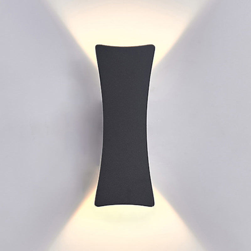 Moderne Aluminium Wandleuchten im Freien 2-Licht-Wandmontage für Garten