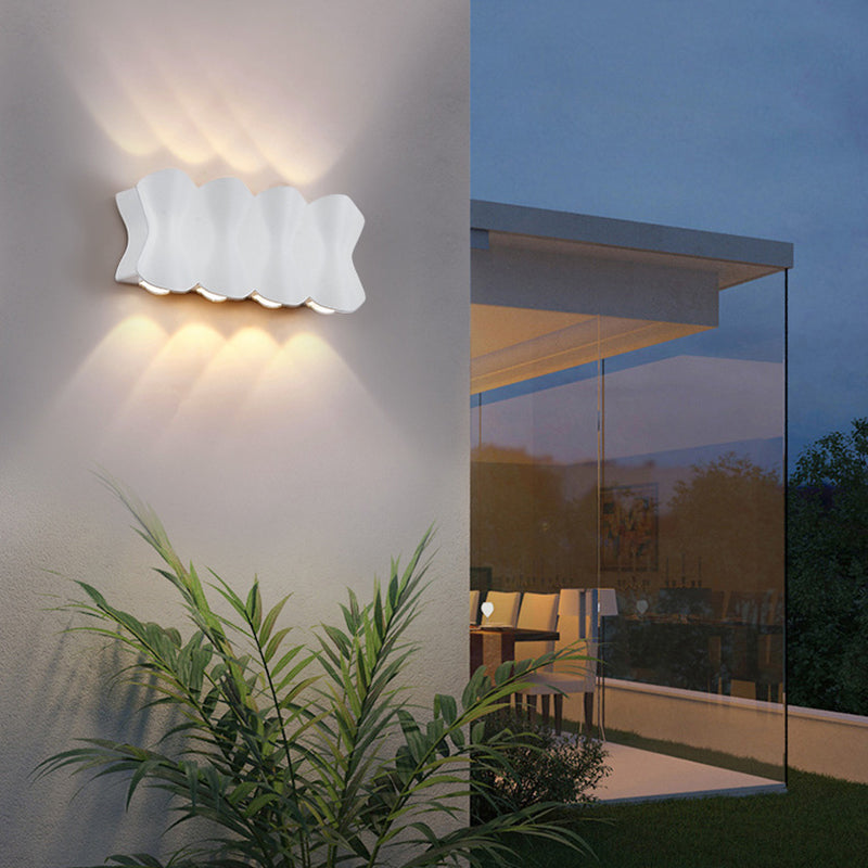 Moderne muur gemonteerd licht aluminium buitenwaterbestendige wandlampen voor tuin