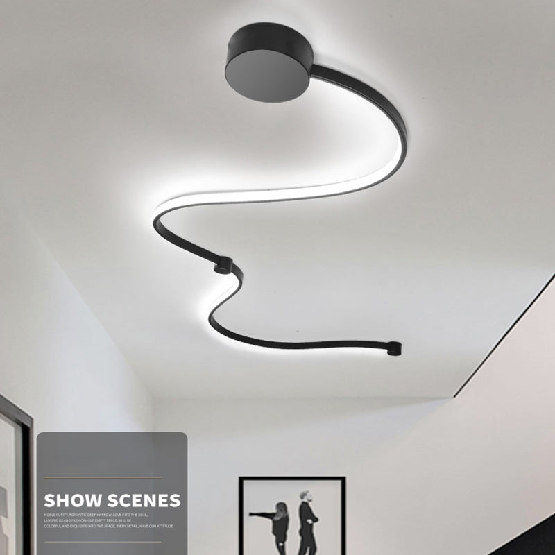 Modern Simplicity LED Wall Light Lacquered Aluminium Linear Wall Sconce with Acrylic Shade