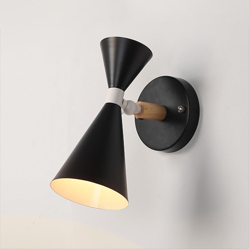 Modern Concise Trumpe Trumpt Wall Lamp Ferro Wall Light Macaron Light for Interior Spaces