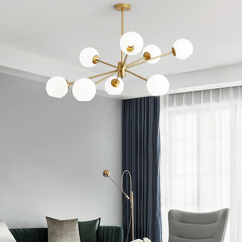 Nordisch moderne einfache leichte Luxusstil Anhänger Kronleuchter Licht für Wohnzimmer