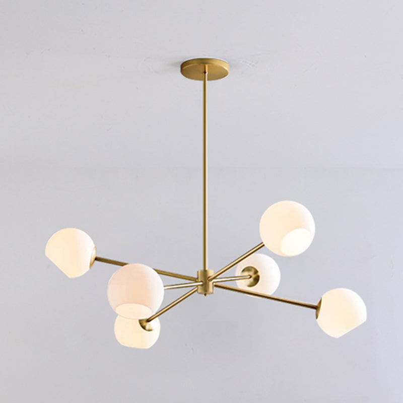 Nordisch moderne einfache leichte Luxusstil Anhänger Kronleuchter Licht für Wohnzimmer