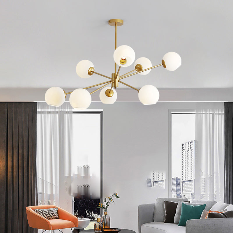 Nordisch moderne einfache leichte Luxusstil Anhänger Kronleuchter Licht für Wohnzimmer