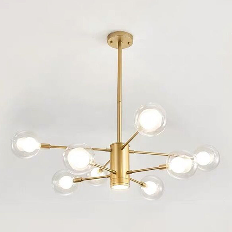 Gold Branch Chandelier Contemporary Chandeliers Glass Multi Lights Chandelier Lamp