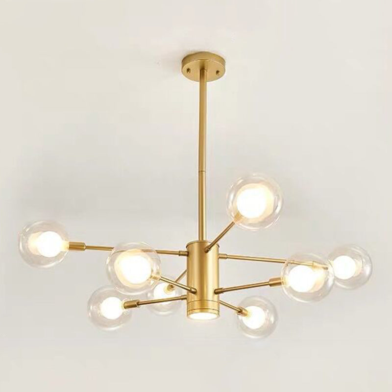 Gold Branch Chandelier Contemporary Chandeliers Glass Multi Lights Chandelier Lamp