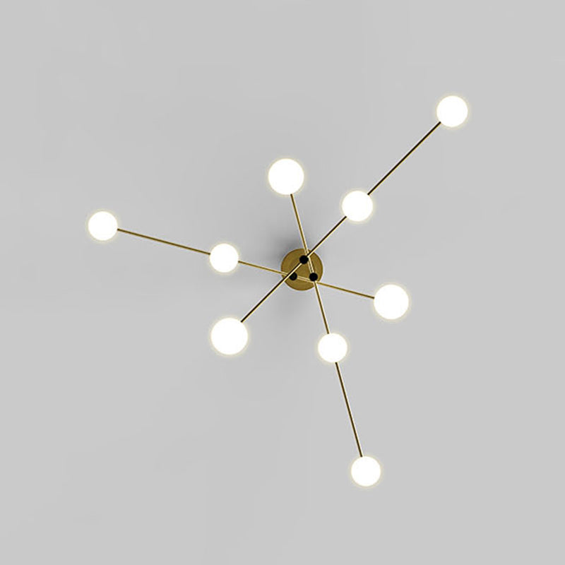 Gouden ballen kroonluchter hedendaagse kroonluchters glas multi -lights kroonluchter lamp