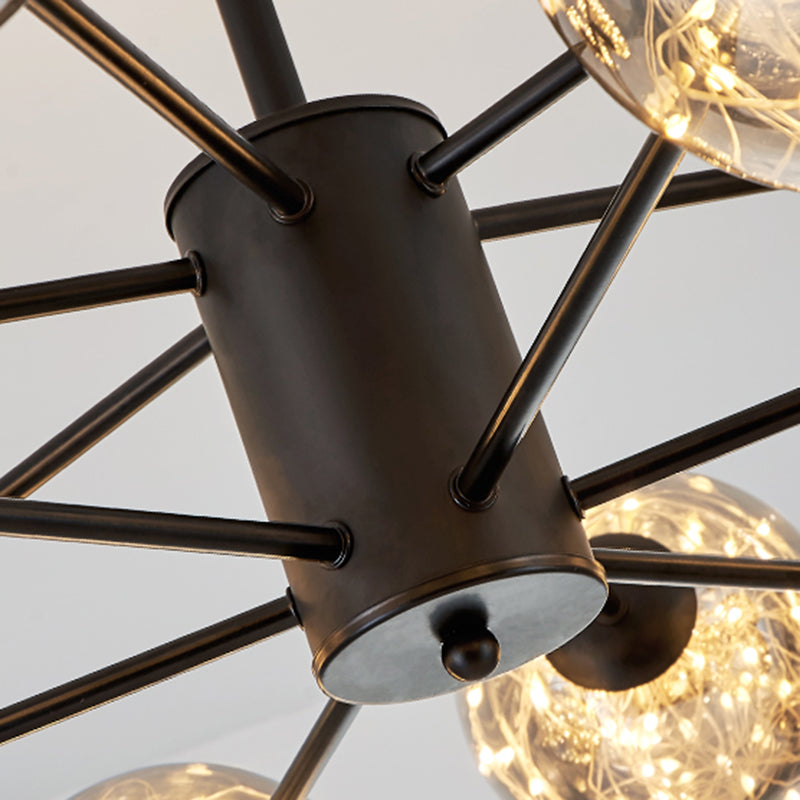 Kugeln Kronleuchter zeitgenössischer Kronleuchter Glas Multi -Leuchten hängen Leuchten