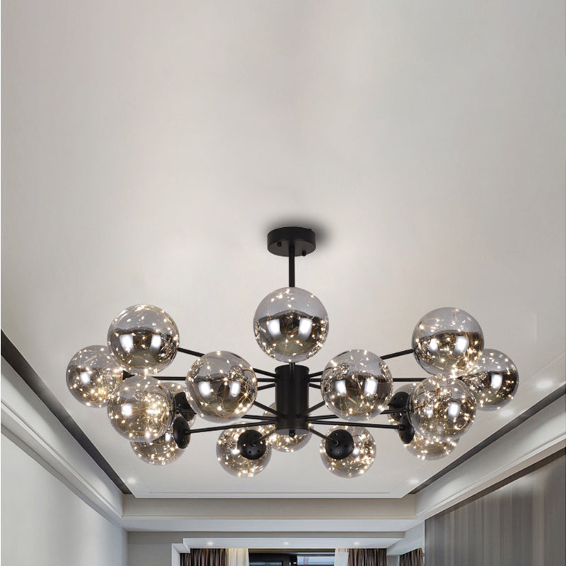 Kugeln Kronleuchter zeitgenössischer Kronleuchter Glas Multi -Leuchten hängen Leuchten