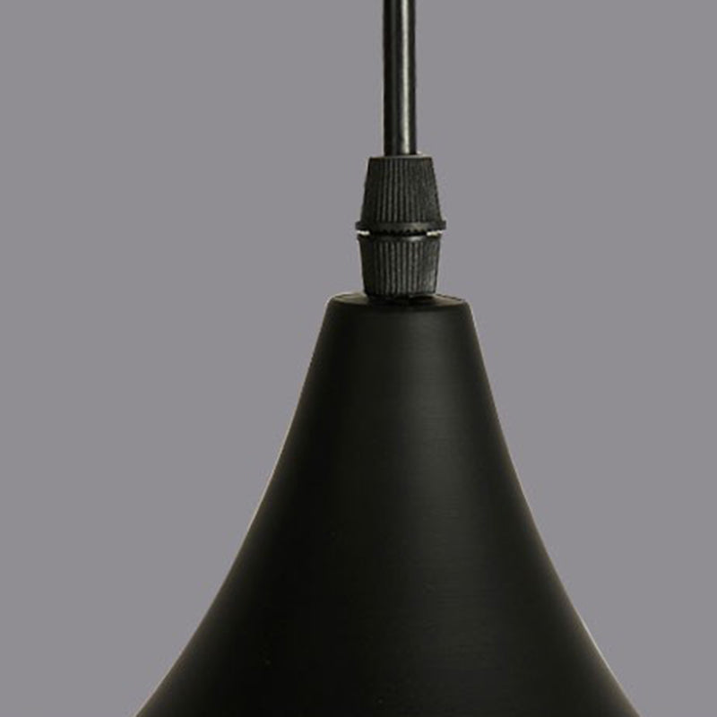 Macaron Teardrop Shade Hanging Light, Nordic Metal 1-Light Pendant Lighting for Living Room