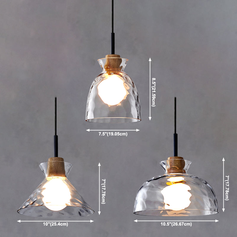 Indoor -leichte hängende leichte Wasserglasanhänger Licht für Esstisch