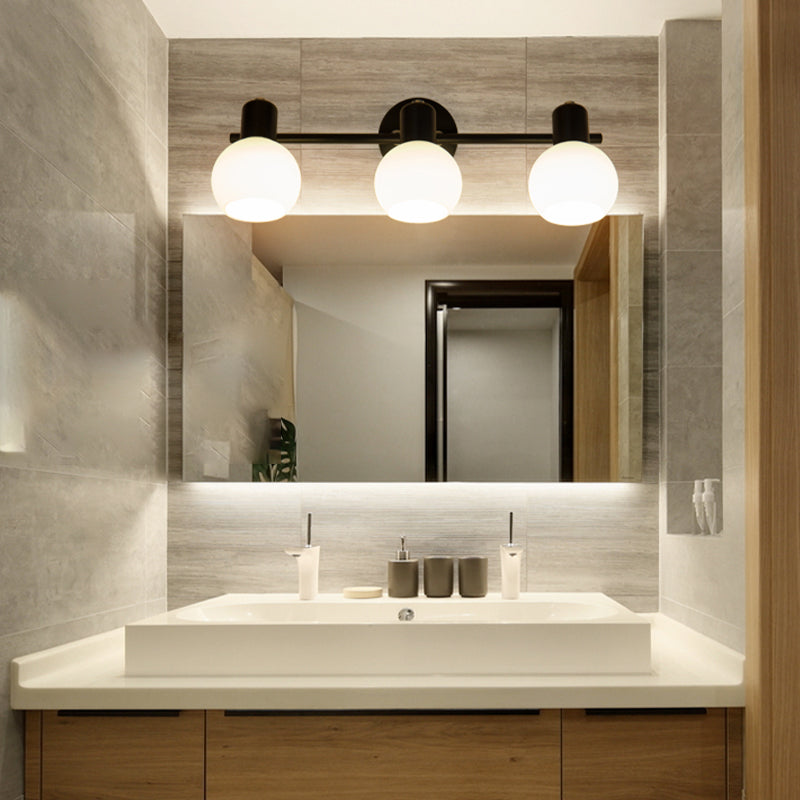 Orb Shape Living Room Wall Lamp Metal and Glass Multi Lights European Style Sconce Wall Light