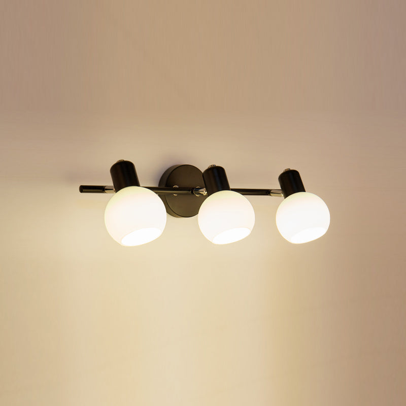 Orb Shape Living Room Wall Lamp Metal and Glass Multi Lights European Style Sconce Wall Light