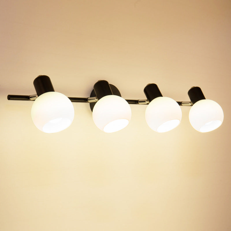 Orb Shape Living Room Wall Lamp Metal and Glass Multi Lights European Style Sconce Wall Light