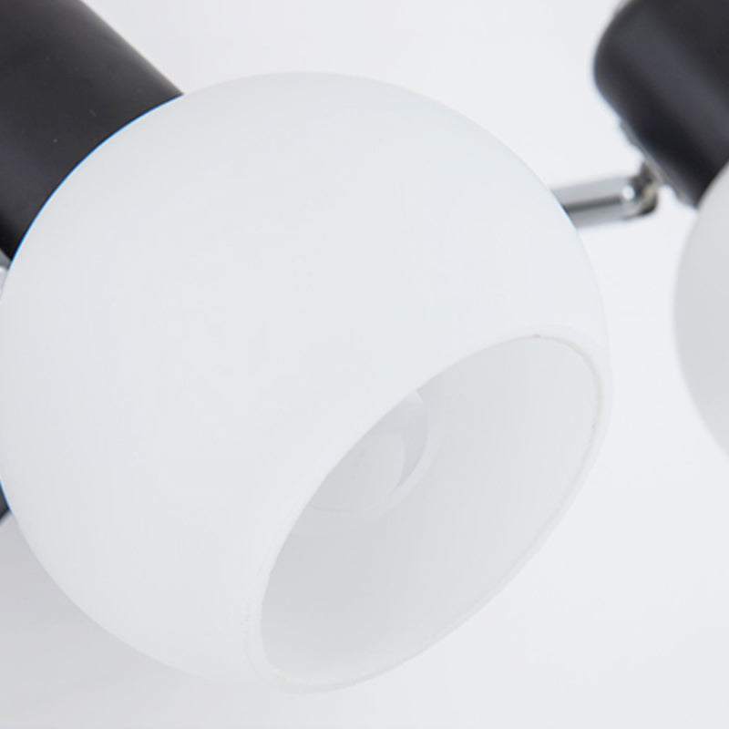 Orb Shape Living Room Wall Lamp Metal and Glass Multi Lights European Style Sconce Wall Light