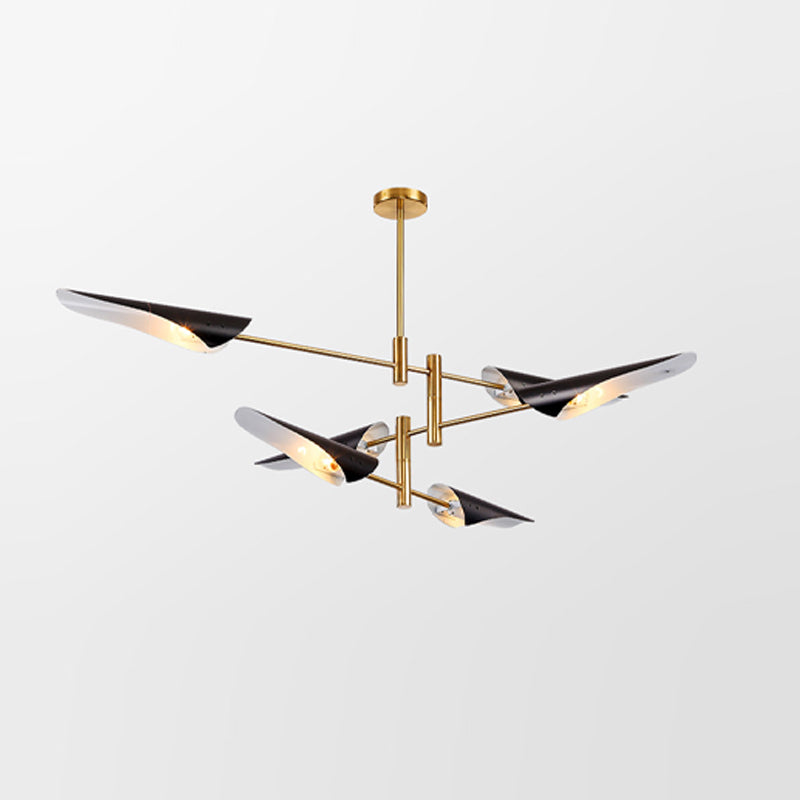 Moderner Stil Sputnik Kronleuchter Metall Multi -Light -Kronleuchter für Wohnzimmer