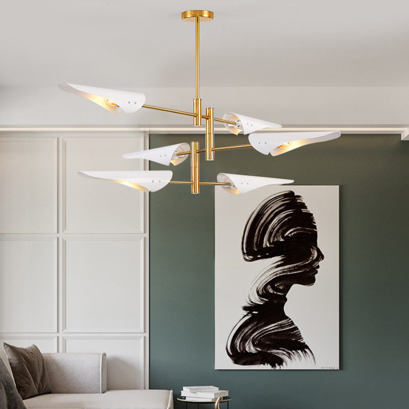 Moderner Stil Sputnik Kronleuchter Metall Multi -Light -Kronleuchter für Wohnzimmer