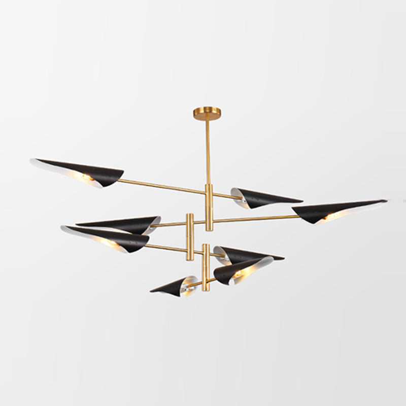 Moderner Stil Sputnik Kronleuchter Metall Multi -Light -Kronleuchter für Wohnzimmer