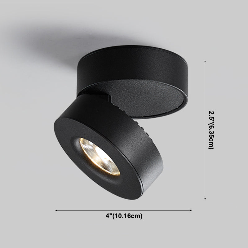 Nordic Modern LED Surface montées Downlight Réglable Cylindrique Surface à cheval réglable Plafond